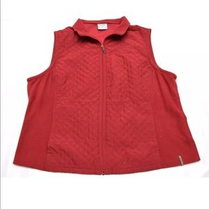 Vintage Columbia Women’s Argyle Stitch Red Vest